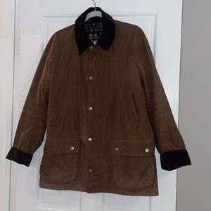 Brown men’s Barbour wax jacket size medium GUC